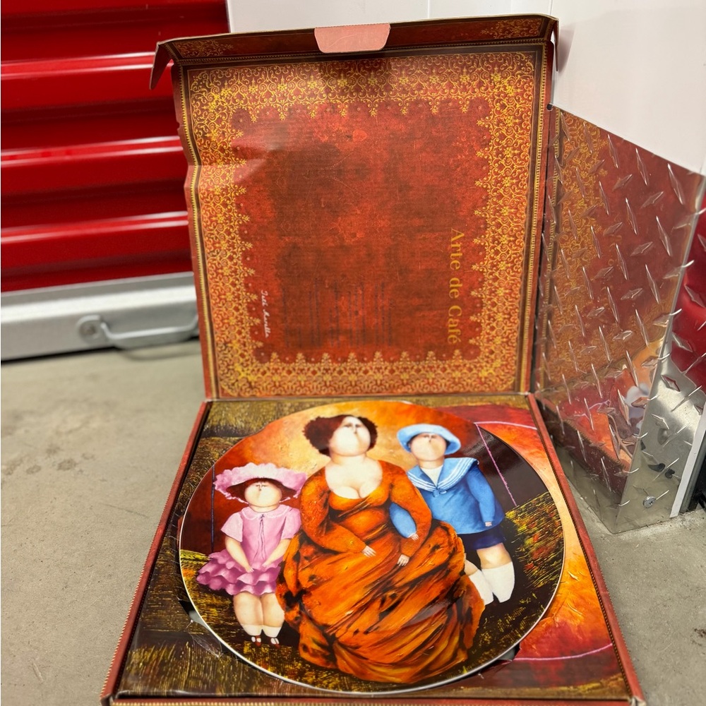 Colorful Decorative Plate with Art Design